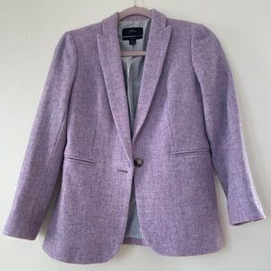 JCrew wool violet blazer size 00P